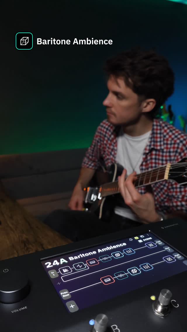 Instagram post by @johnconnearn for Neural DSP. Caption reads: Calling all baritone fanatics! 🗣️ Add more color....