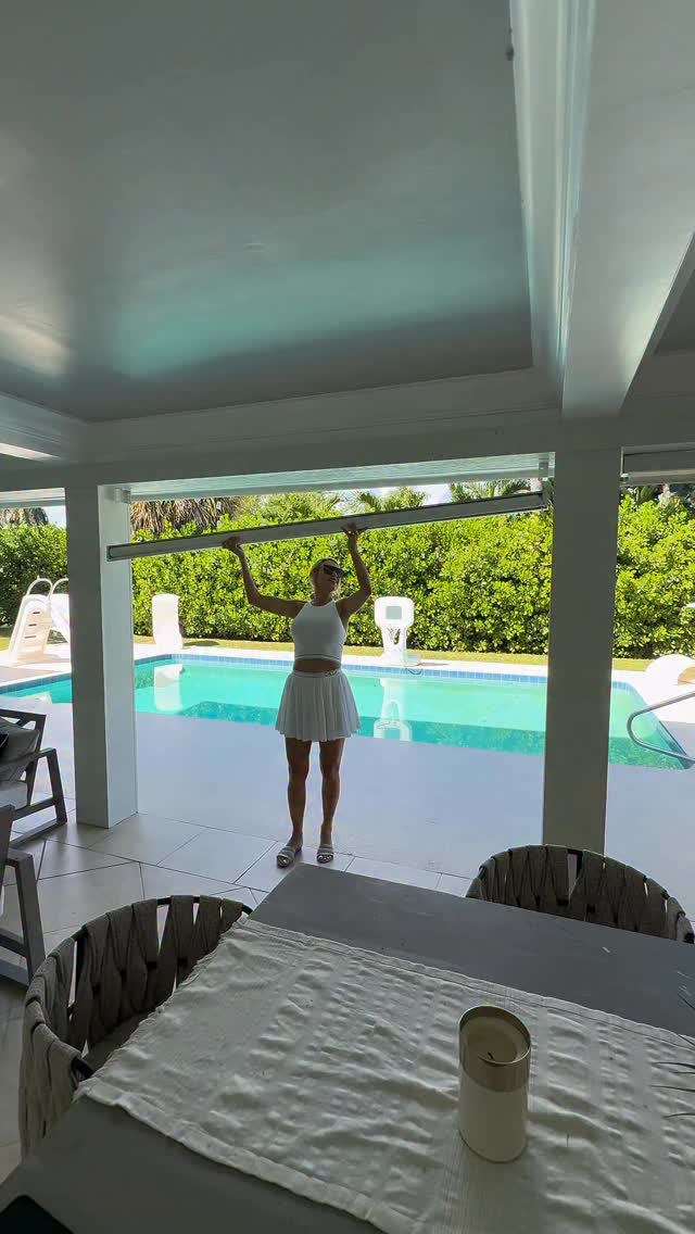 Instagram post by @marina.b.style for Graywind. Caption reads: Just installed & loving my new @graywindblinds....