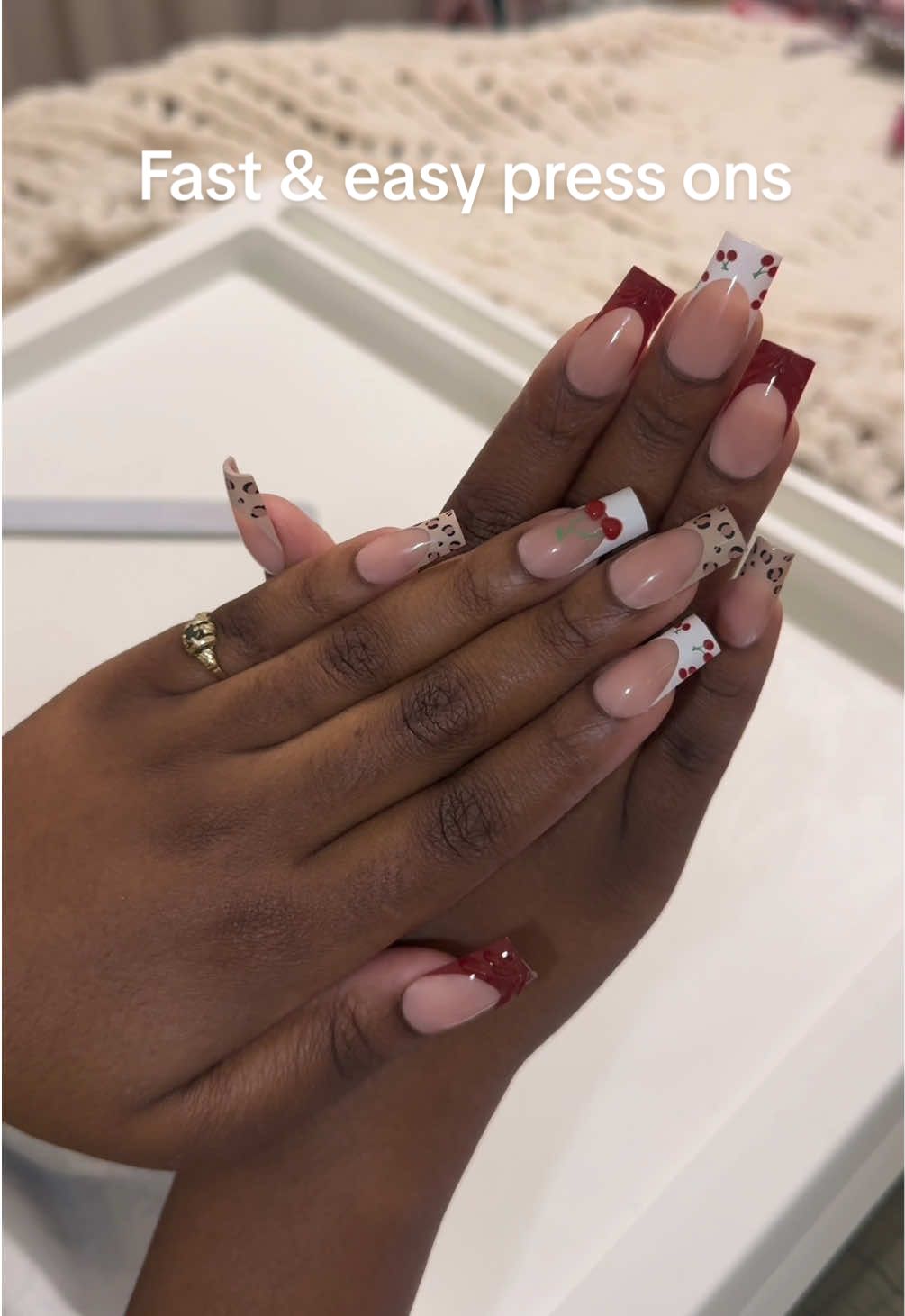 TikTok post by @lifeasleas for BTArtboxnails. Caption reads: @BTArtboxnailsofficial @BTArtboxnails x [...].