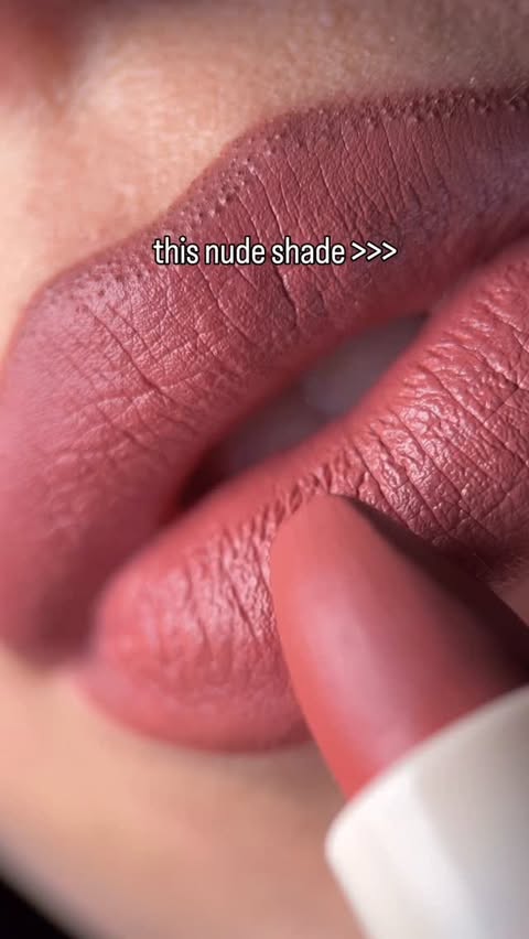 Instagram post by @noelle.makeup for Makeup Revolution. Caption reads: Wifey Dusky Pink Lipstick 🎀....