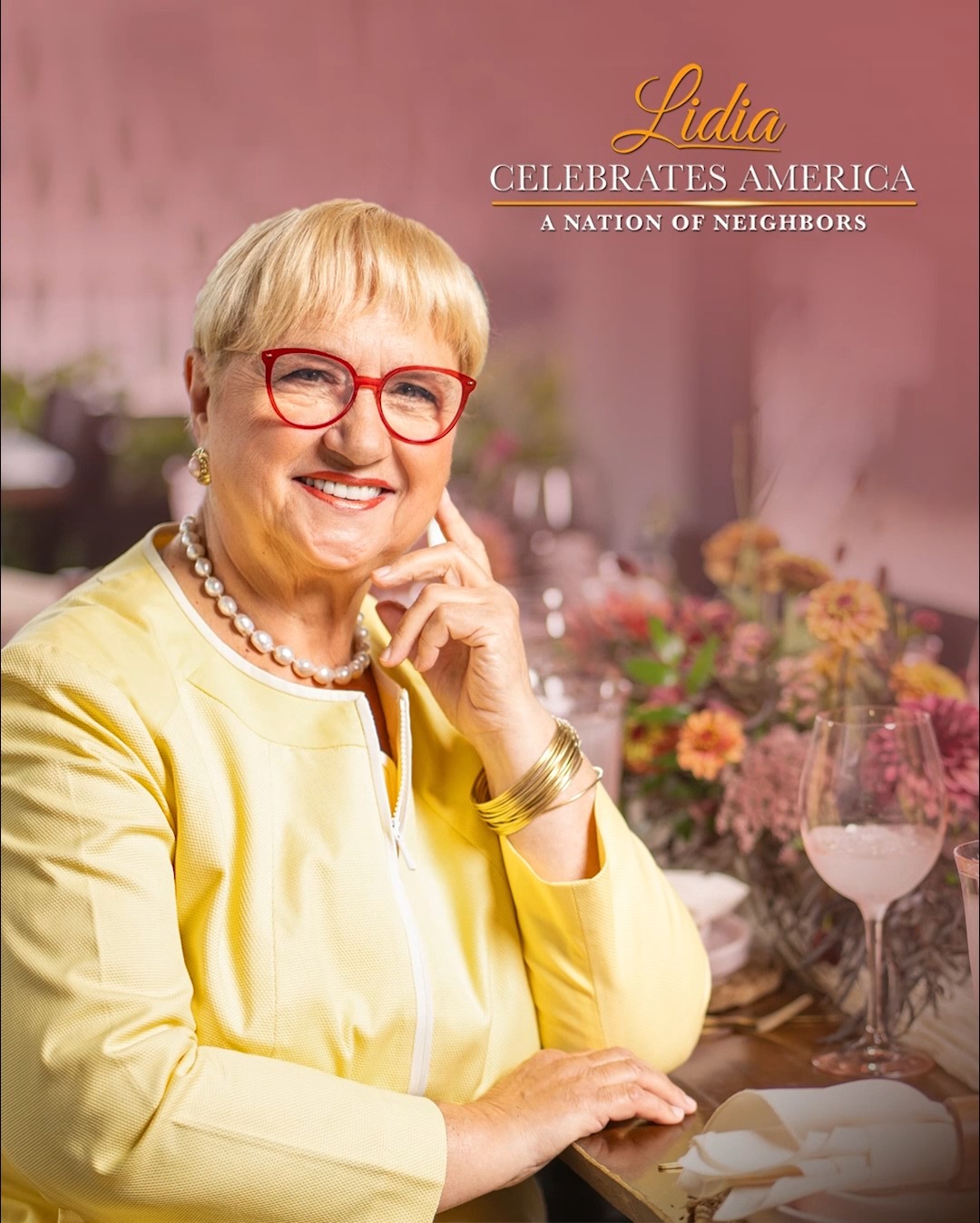 Instagram post by @lidiabastianich for PBS. Caption reads: "People just want to belong somewhere.” In “Lidia....