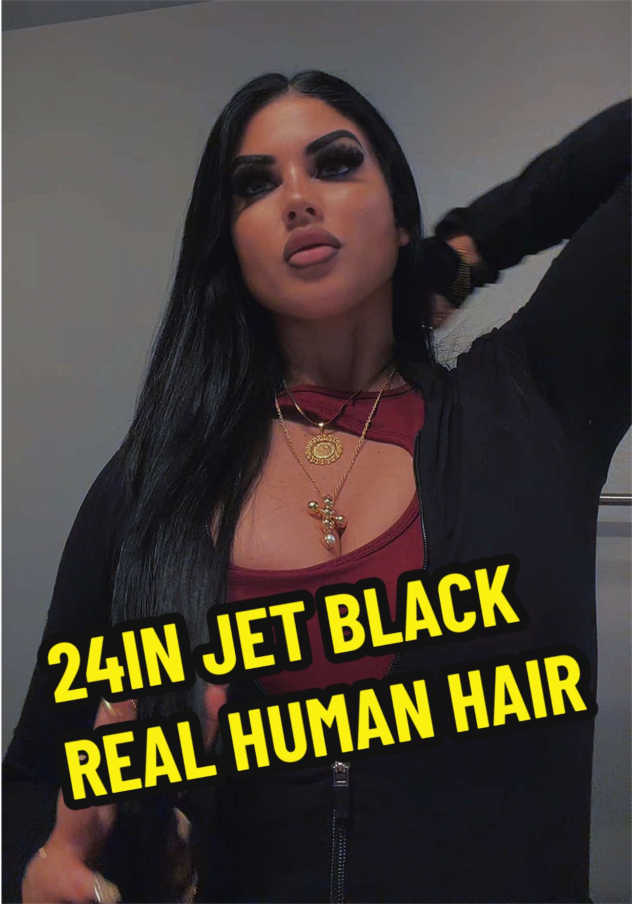 TikTok post by @xcimlinn for Googoo Hair. Caption reads: #fyp #hairextensions #googoohair @GOO GOO.