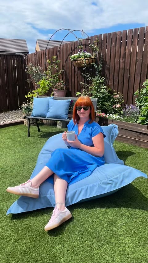 Instagram post by @home_at26_ for rucomfy beanbags. Caption reads: Have you bought yours yet?? @rucomfy large beanbag....