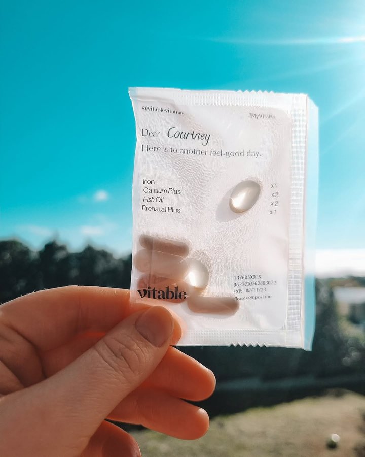 Instagram post by @the_ryanbunch for Vitable. Caption reads: Starting humpday the right way with my....