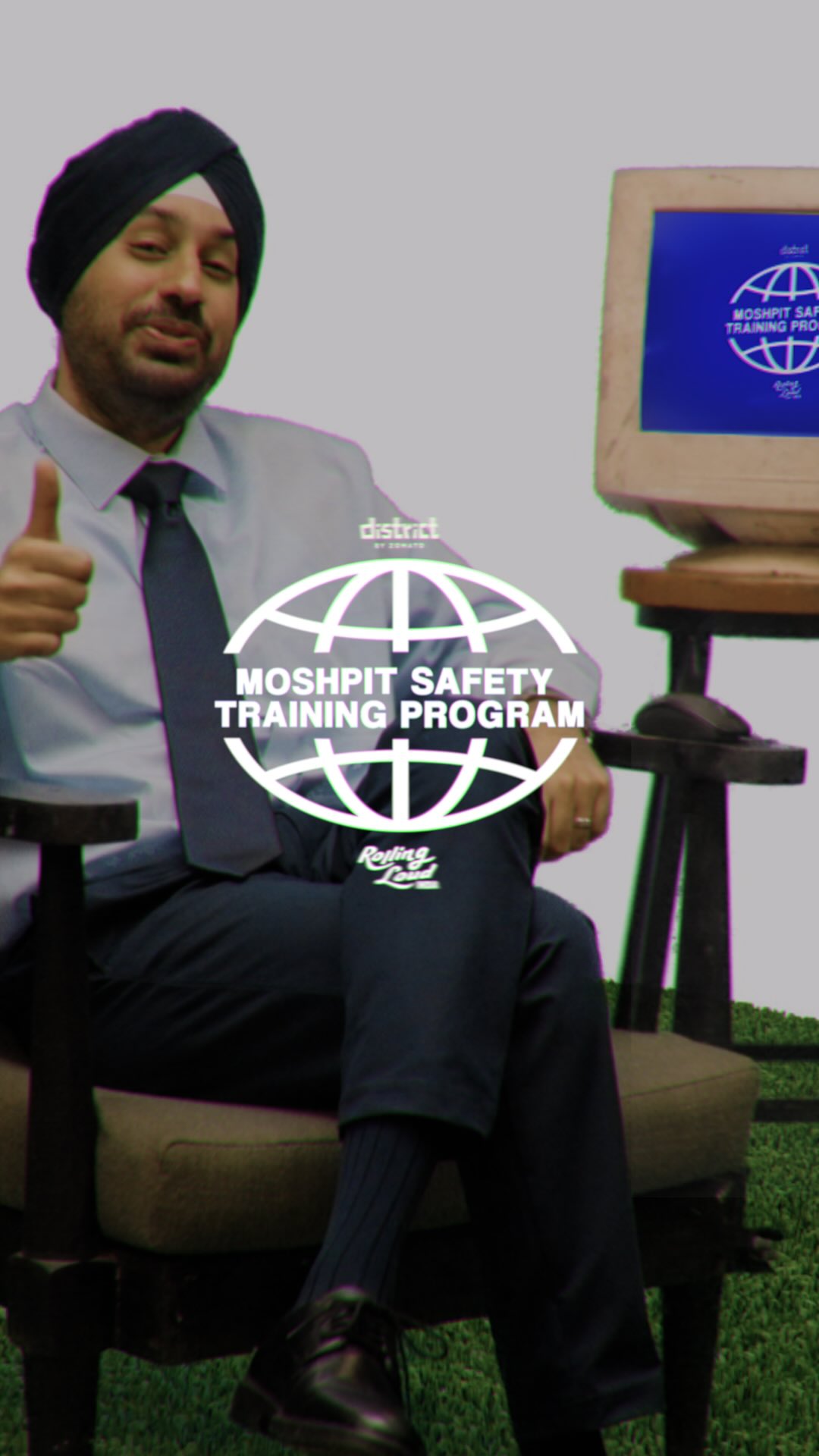 Instagram post by @balrajghai for Rolling Loud. Caption reads: how to mosh 101 

See you at Rolling Loud India on....