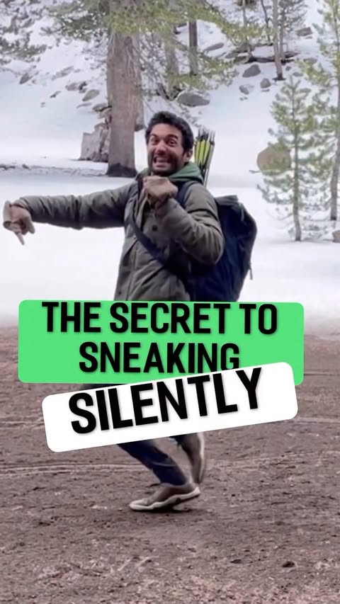 Instagram post by @outdooranthony for VIVOBAREFOOT. Caption reads: Sneakin’ on Sasquatch 👣 Get sneaky with....