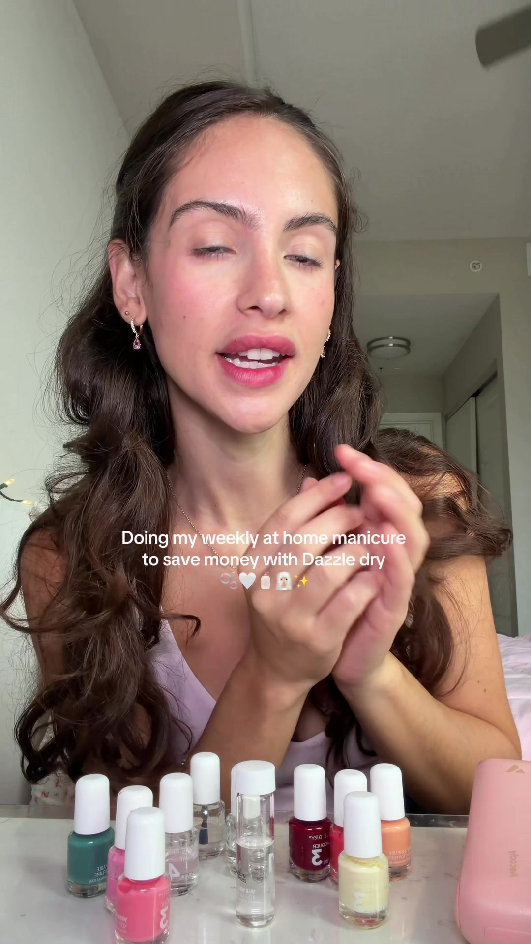 TikTok post by @stpeteprincess for Dazzle Dry. Caption reads: I’ve spend like $200 on Dazzle dry bc It’s so....