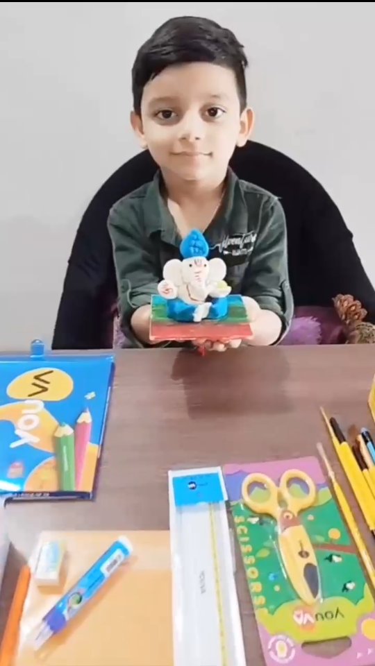 Instagram post by @tavishbabu1 for Youva stationery. Caption reads: ✨ Tavish’s favourite festival, made extra special....