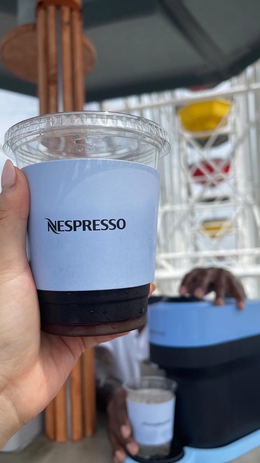 Instagram post by @jinabaobina for Teen Vogue. Caption reads: Soo thankful for @nespresso x @teenvogue 🥹 Had....