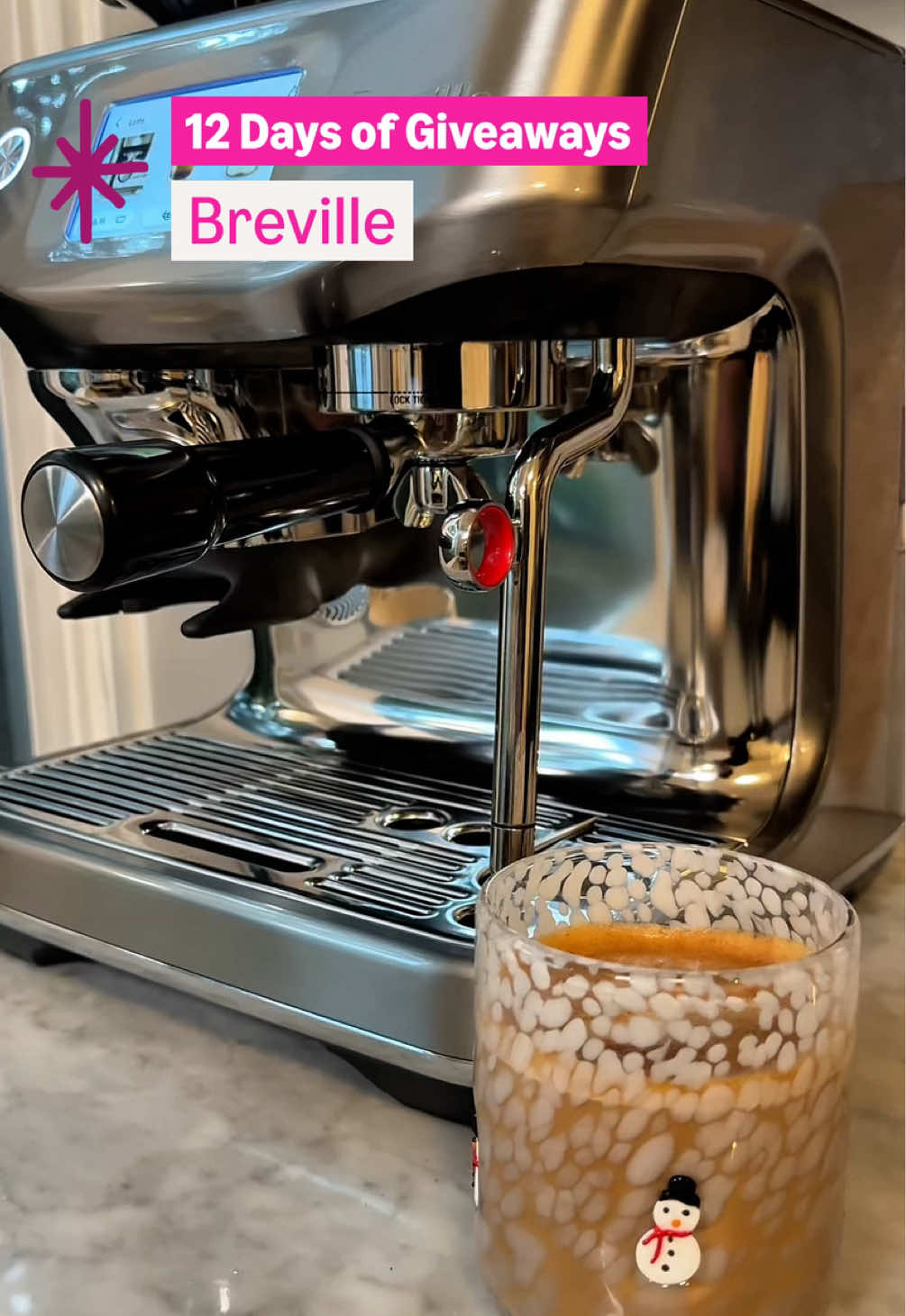 TikTok post by @amazonhome for Breville. Caption reads: [...] your kitchen game in the New Year with....