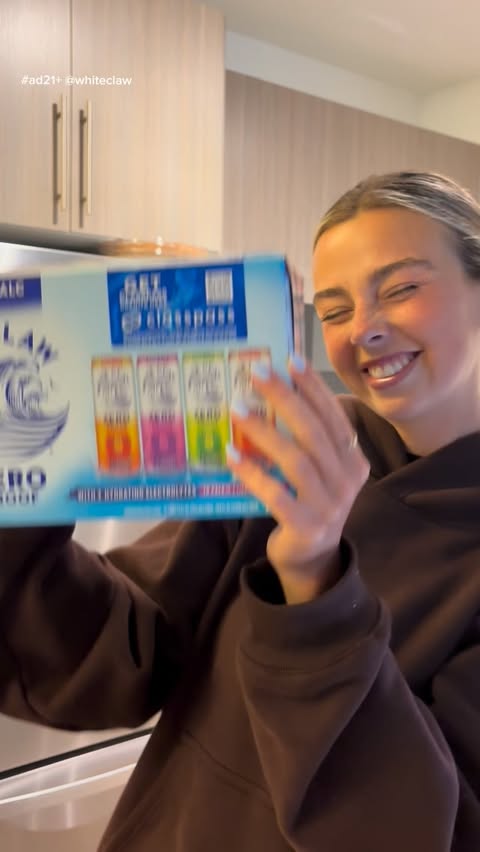 Instagram post by @sydneytowle for White Claw. Caption reads: [...] more out of life and dry Jan with @whiteclaw....