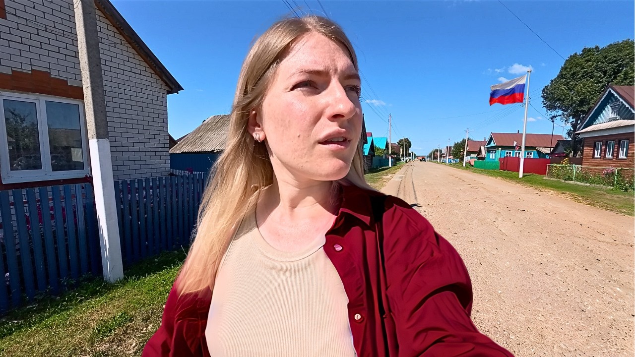 YouTube post by @MattandJulia for Storyblocks. Caption reads: Lost in Russia's STRANGEST Republic (NOT Welcome).