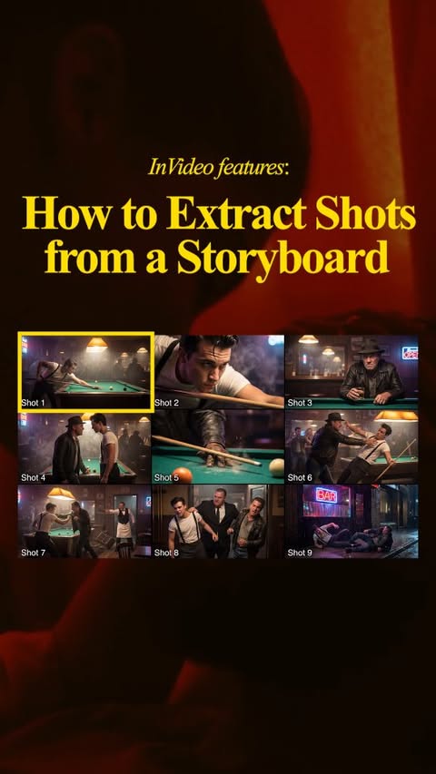Instagram post by @rubenscott for invideo. Caption reads: In just a few clicks, InVideo can produce 9....