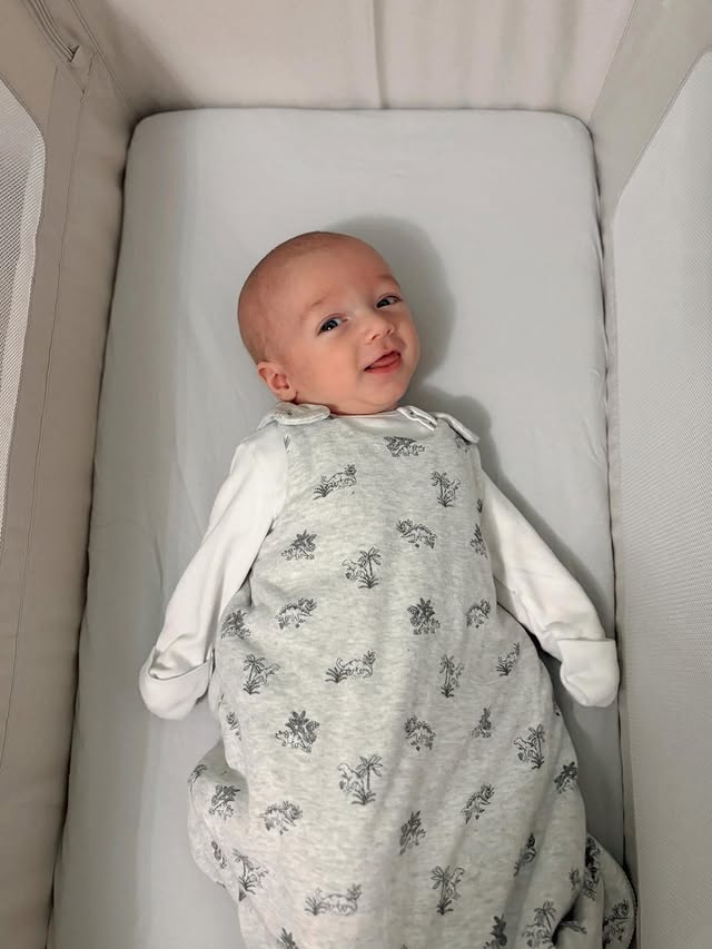 Instagram post by @lifeofcharliejames for Shnuggle. Caption reads: [...] . Ad . Archie is full of smiles in his....