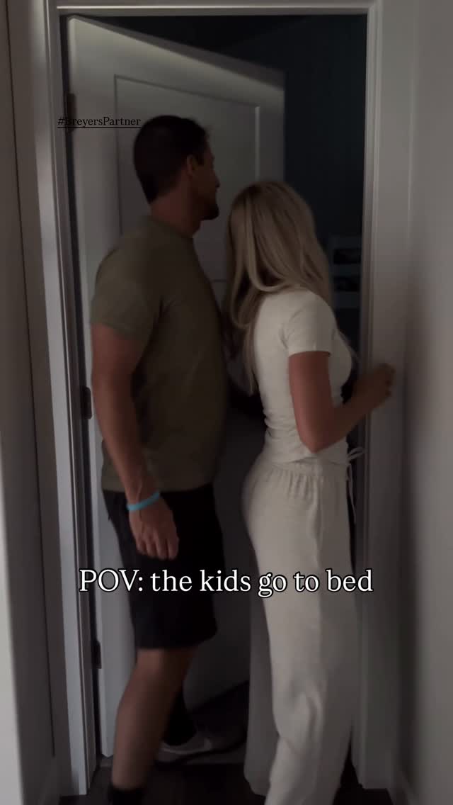 Instagram post by @madtayobray for Breyers. Caption reads: My actual dream date night✨ #breyerspartner The....