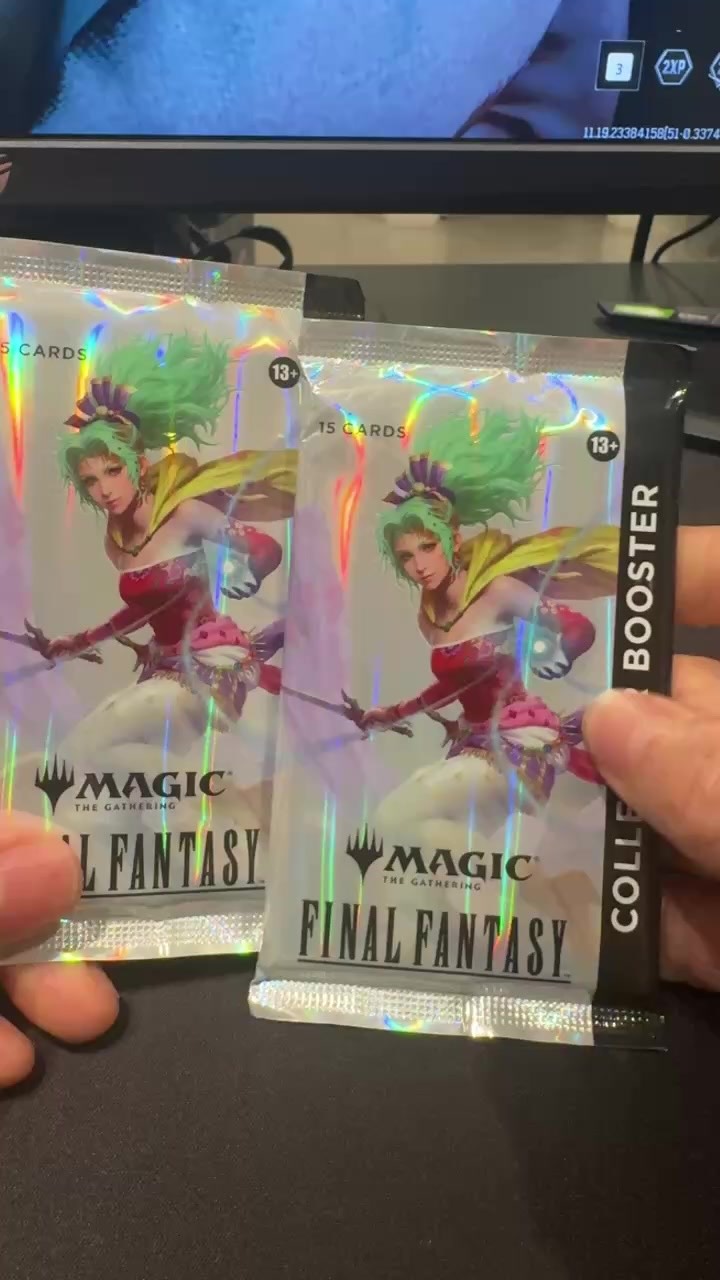 Instagram post by @aokiscardhouse for Magic: The Gathering. Caption reads: Quick late night rip #finalfantasy @wizards_magic.