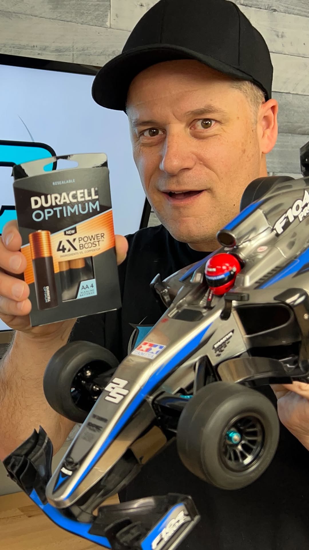 Instagram post by @rcdriver_online for Duracell. Caption reads: #ad Small cars, BIG SPEED. Team Duracell RC brings....