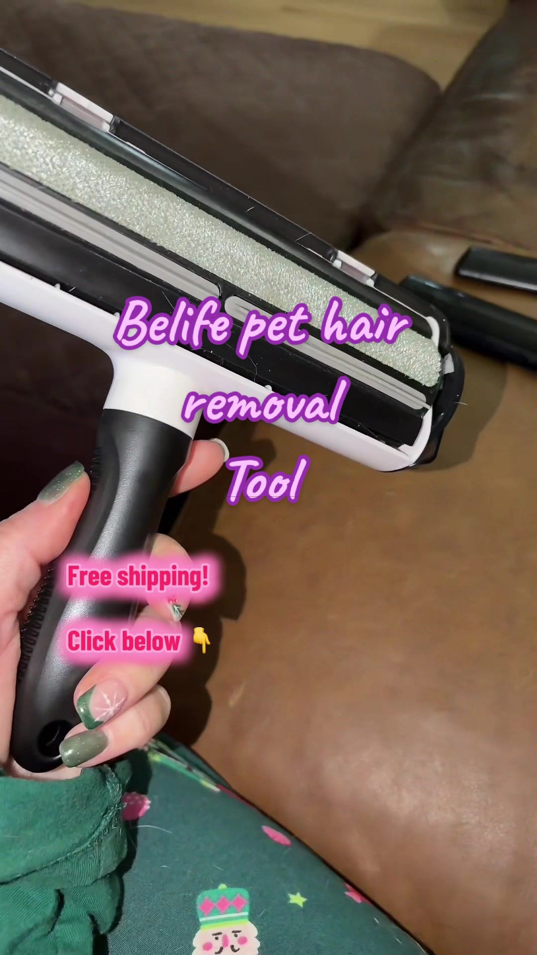 TikTok post by @bassetmomma77 for Belife. Caption reads: @Belifehome #belife #pethairremoval #fyp.