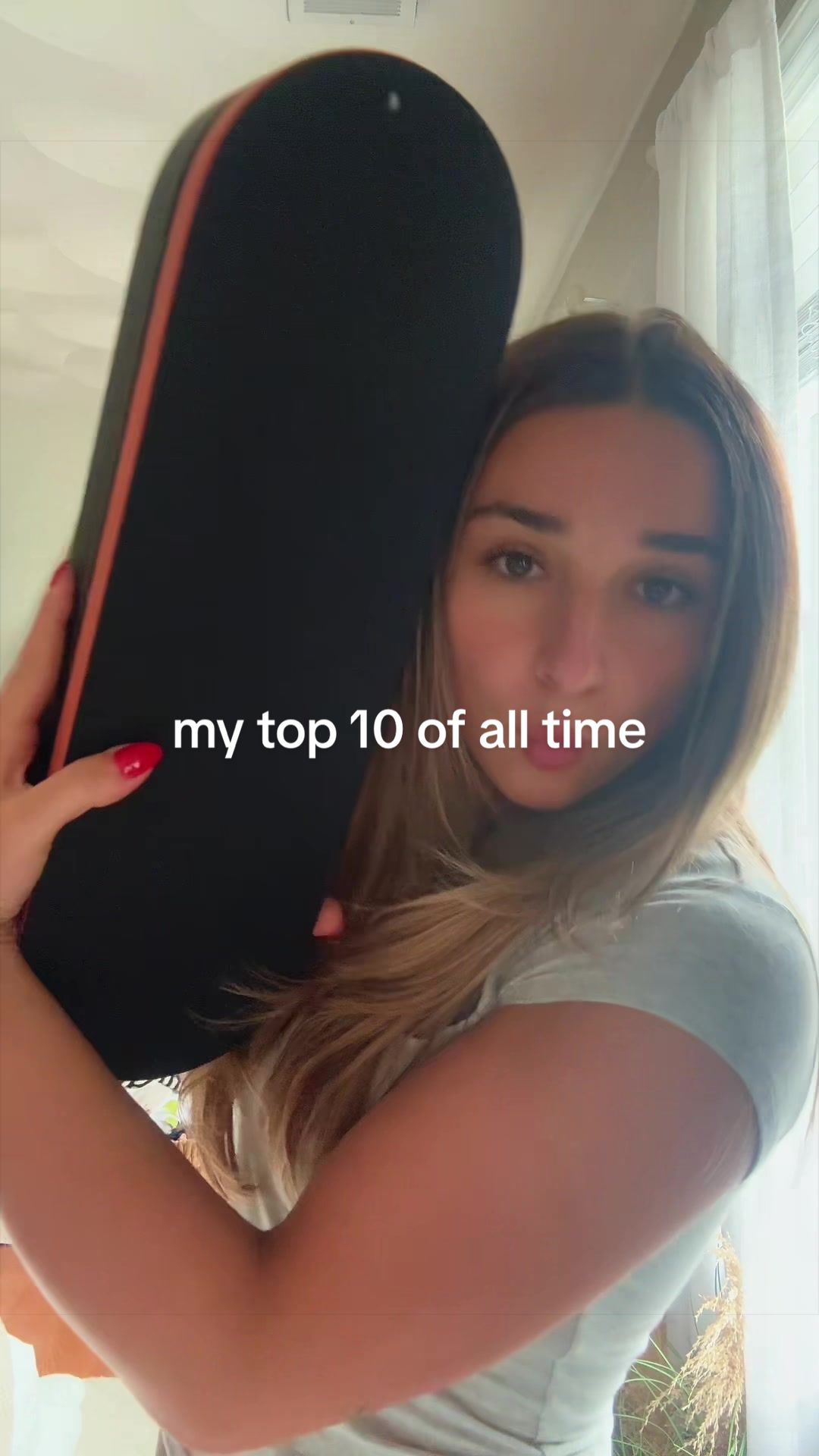 TikTok post by @mia_marcello for nodpod. Caption reads: [...] Propulsion Labs @CAKES Body @K18 Hair....