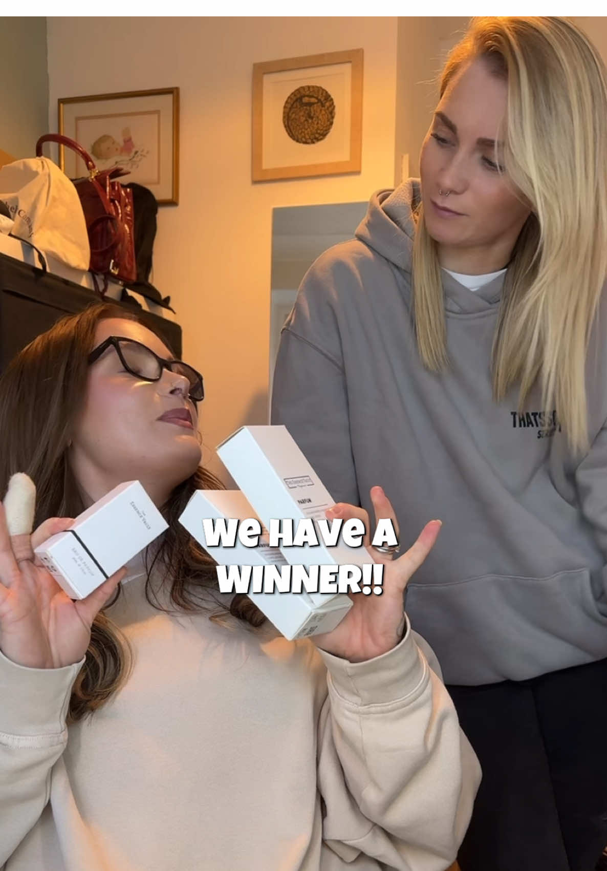 TikTok post by @gracekelly_mcguire for The Essence Vault. Caption reads: [...] of getting perfumes on here but @The Essence....