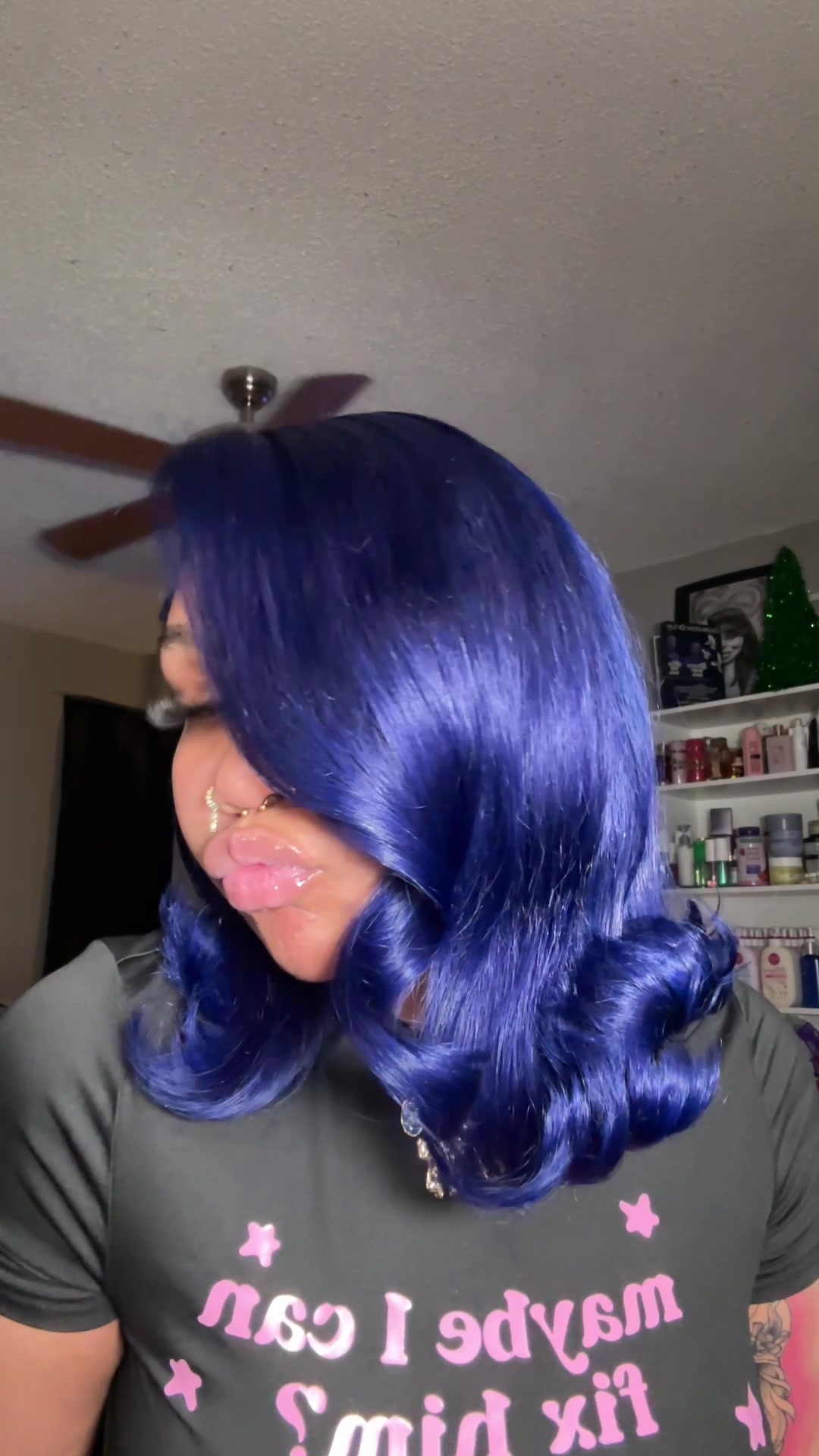 TikTok post by @xonajsaaa_ for Eullair. Caption reads: [...] Out My SCALP ! Call Me Coraline 😍💙 ....