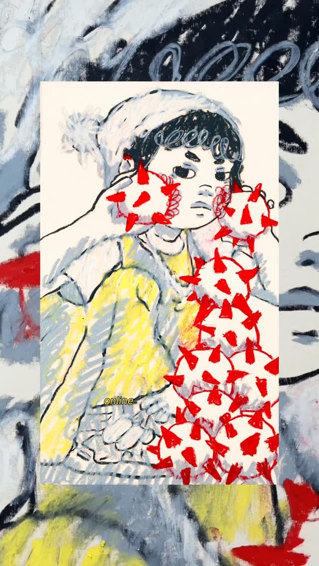 Instagram post by @artists.pages.daily for Gelato. Caption reads: [...] collaboration with Artists Pages & Gelato....