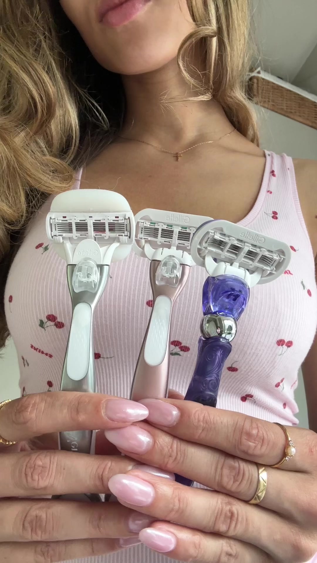 TikTok post by @zarajanice for Gillette Venus. Caption reads: Selfcare with my unmissable razors from @Gillette....