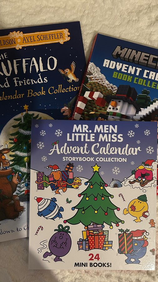 Instagram post by @adventurewithelijah for Books2Door. Caption reads: Advent calendars with a twist. Are you finding....
