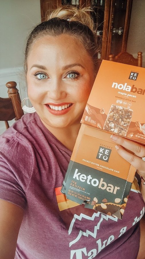 Instagram post by @ketosismom for Perfect Keto. Caption reads: [...] time! #backtoschool I stock up on....