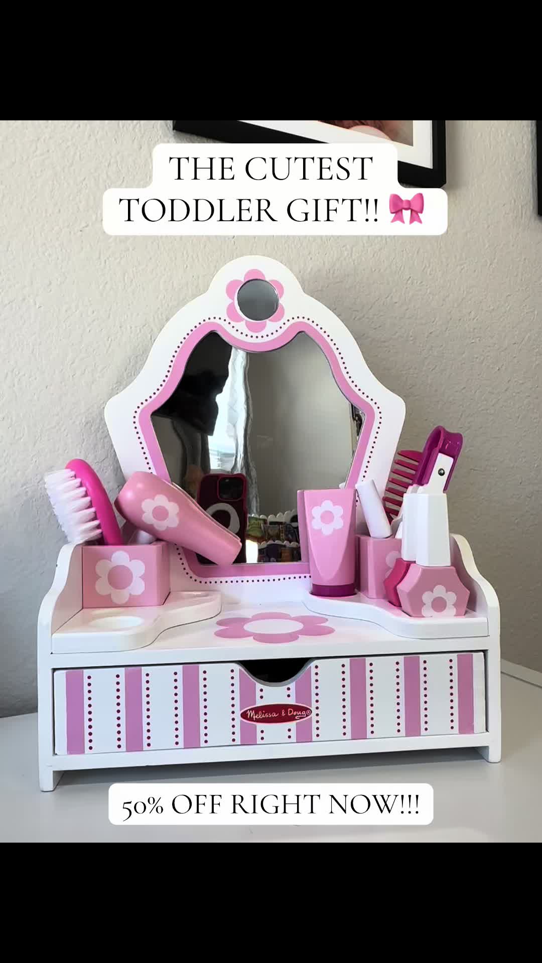 TikTok post by @emma.smith0224 for Melissa & Doug. Caption reads: [...] found it this cheap!! @Melissa & Doug....