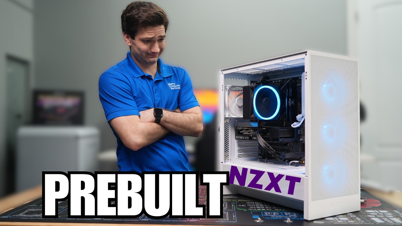 YouTube post by @mattscomputerservices for NZXT. Caption reads: [...] one up for yourself: HUGE thank you to NZXT....