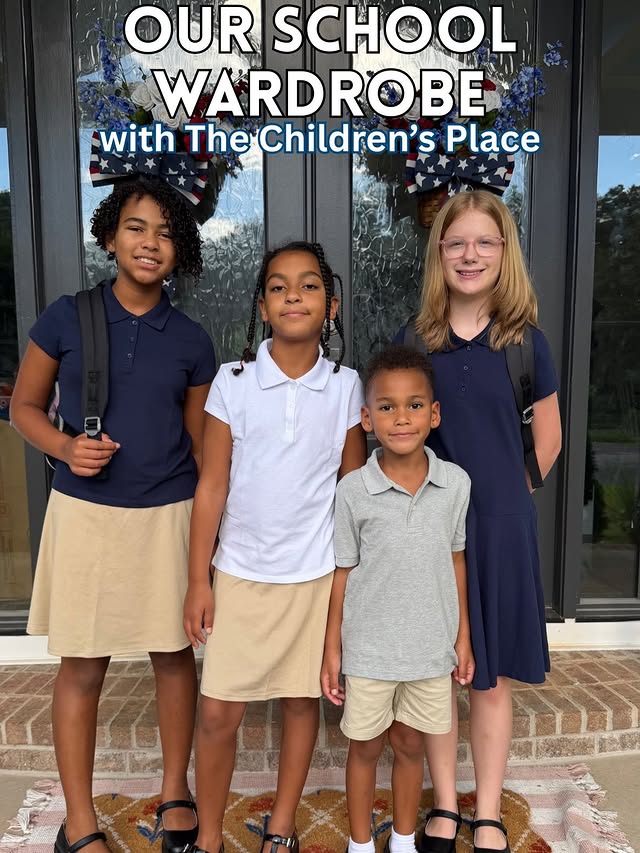 Instagram post by @jeenawilder for The Children's Place. Caption reads: [...] styles in-store or shop online at....