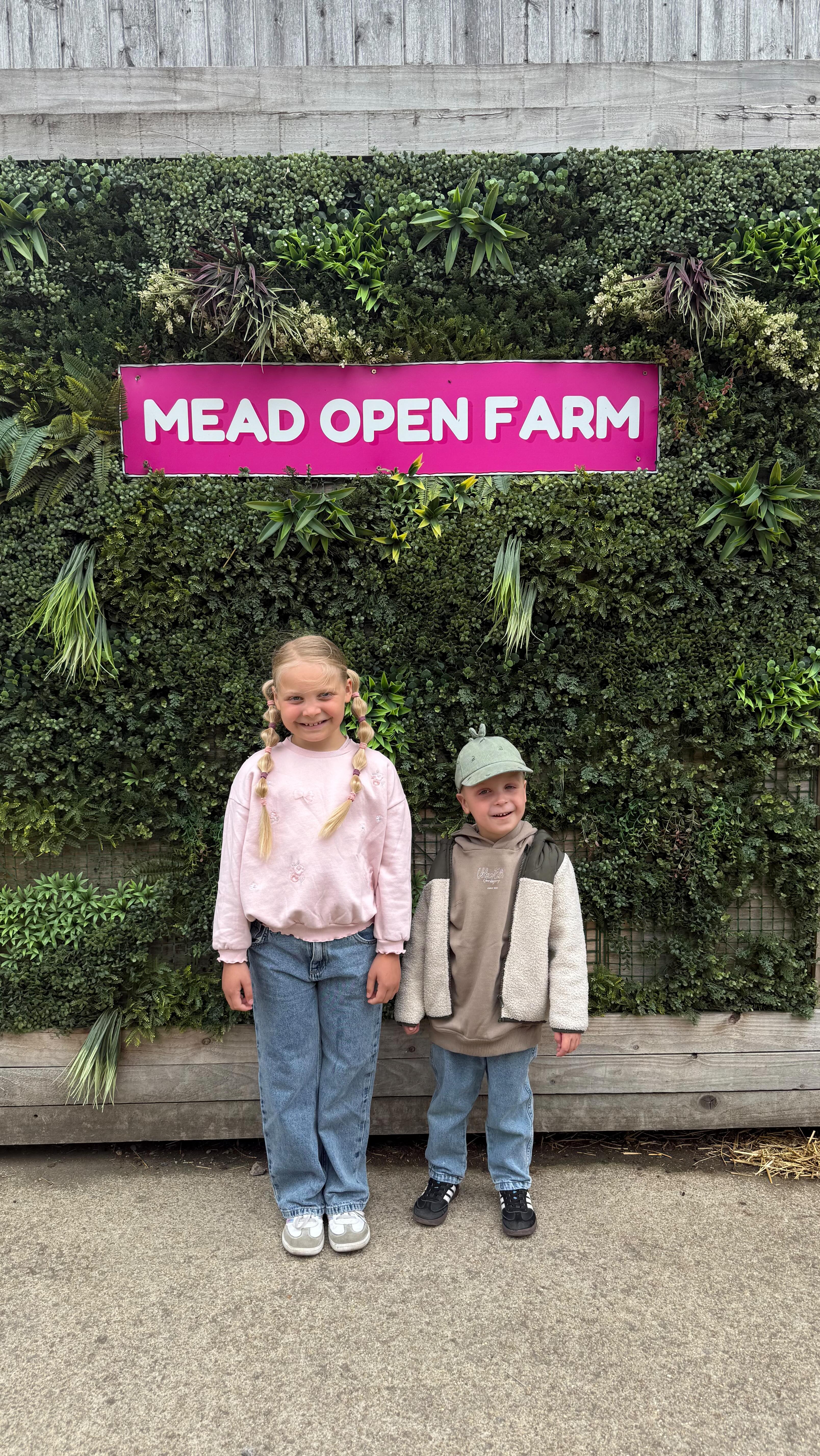 Instagram post by an influencer for Mead Open Farm. Caption reads: We had the best day at @meadopenfarm 🐑 From....