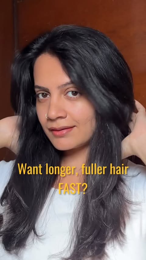 Instagram post by @ishita__kumar for Juicy Chemistry. Caption reads: Stronger roots, Healthier hair🌶️🌿 This 100%....