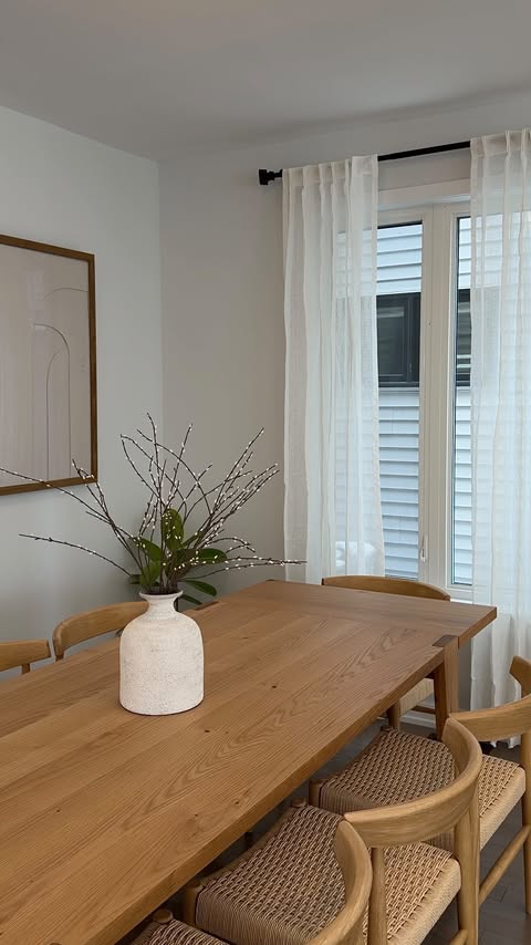 Instagram post by @caitliniola for Twopagescurtains. Caption reads: [...] these sheer linen curtains from....