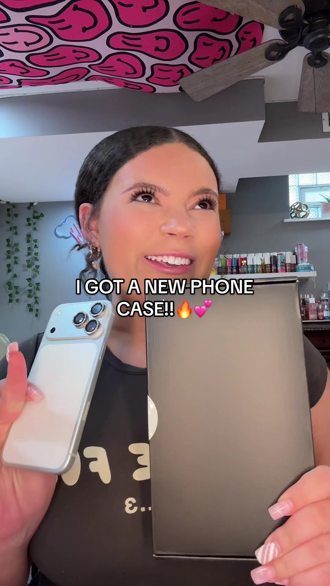 TikTok post by @miam3rie for Wildflower Cases. Caption reads: [...] is so nostalgic🔥🔥🩷🩷 #wfcases....