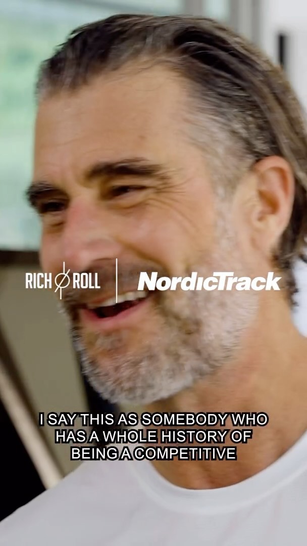 Instagram post by @richroll for NordicTrack. Caption reads: Today is the best day to begin. There is no time....