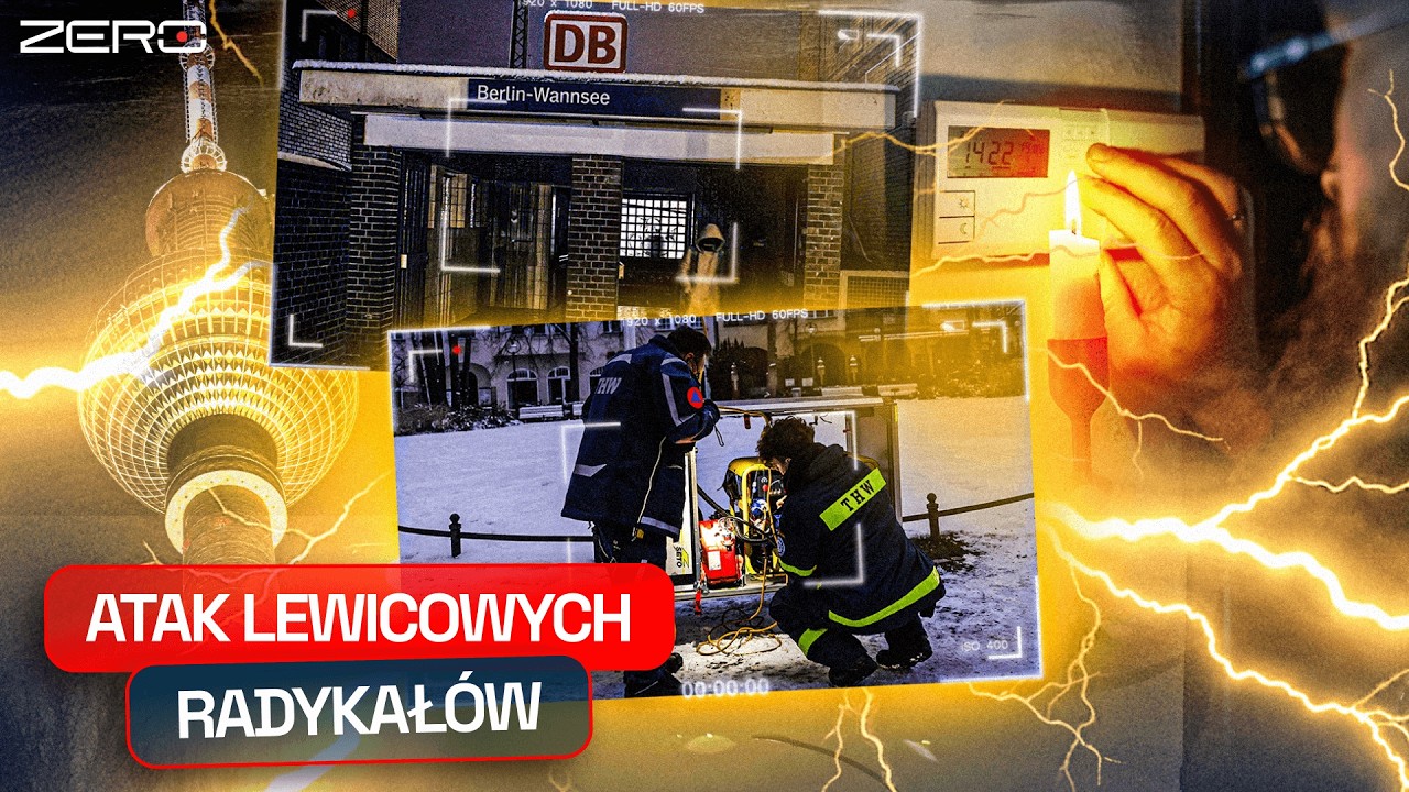 YouTube post by @KanalZeroPL for STS. Caption reads: [...] ARE WITHOUT POWER. LEFT-WING EXTREMISTS....