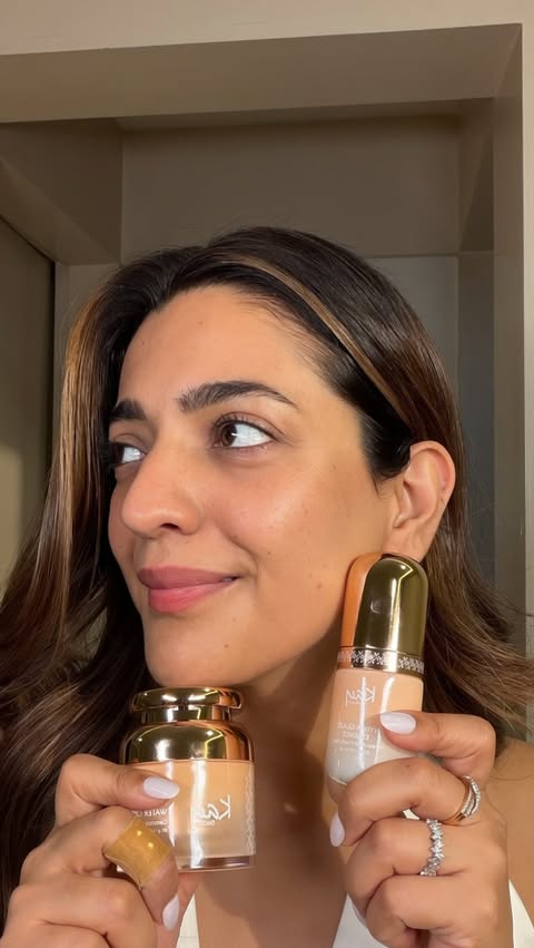 Instagram post by @mehakoberoi for Kay Beauty. Caption reads: #ad Kay Beauty skincare is here—and my makeup....
