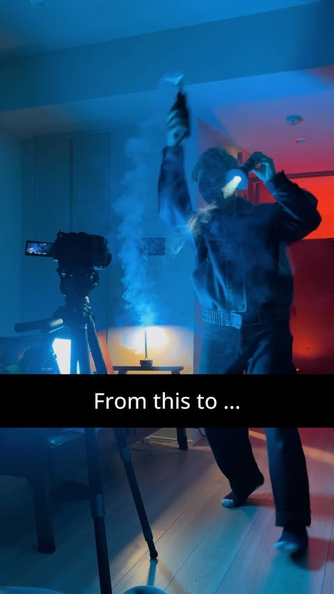 Instagram post by @ruka.mate for TELESIN. Caption reads: [...] game changer to make cinematic video💨....