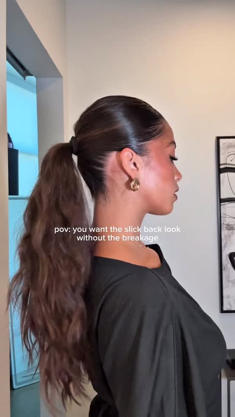 Instagram post by @calidoniomia for Briogeo. Caption reads: [...] products that break your hair @briogeo....