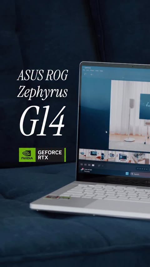 Instagram post by @justin.tse for NVIDIA GeForce. Caption reads: @nvidia GeForce RTX 50 Series laptops are....