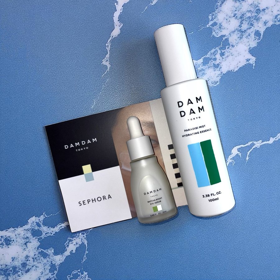 Instagram post by @anne.whitney.1229 for DAMDAM. Caption reads: Skincare from @damdamtokyo available @sephora....