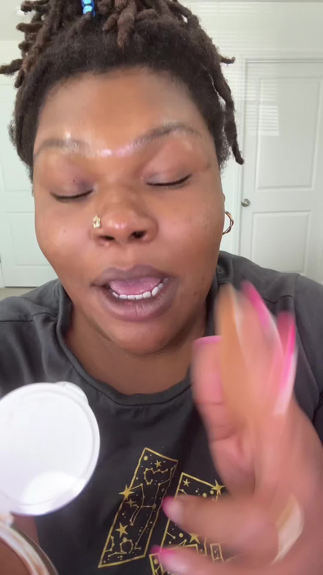 TikTok post by @breadfruitgaaaal for Banilausa. Caption reads: @Banila Co USA the COVERAGE is unmatched!....