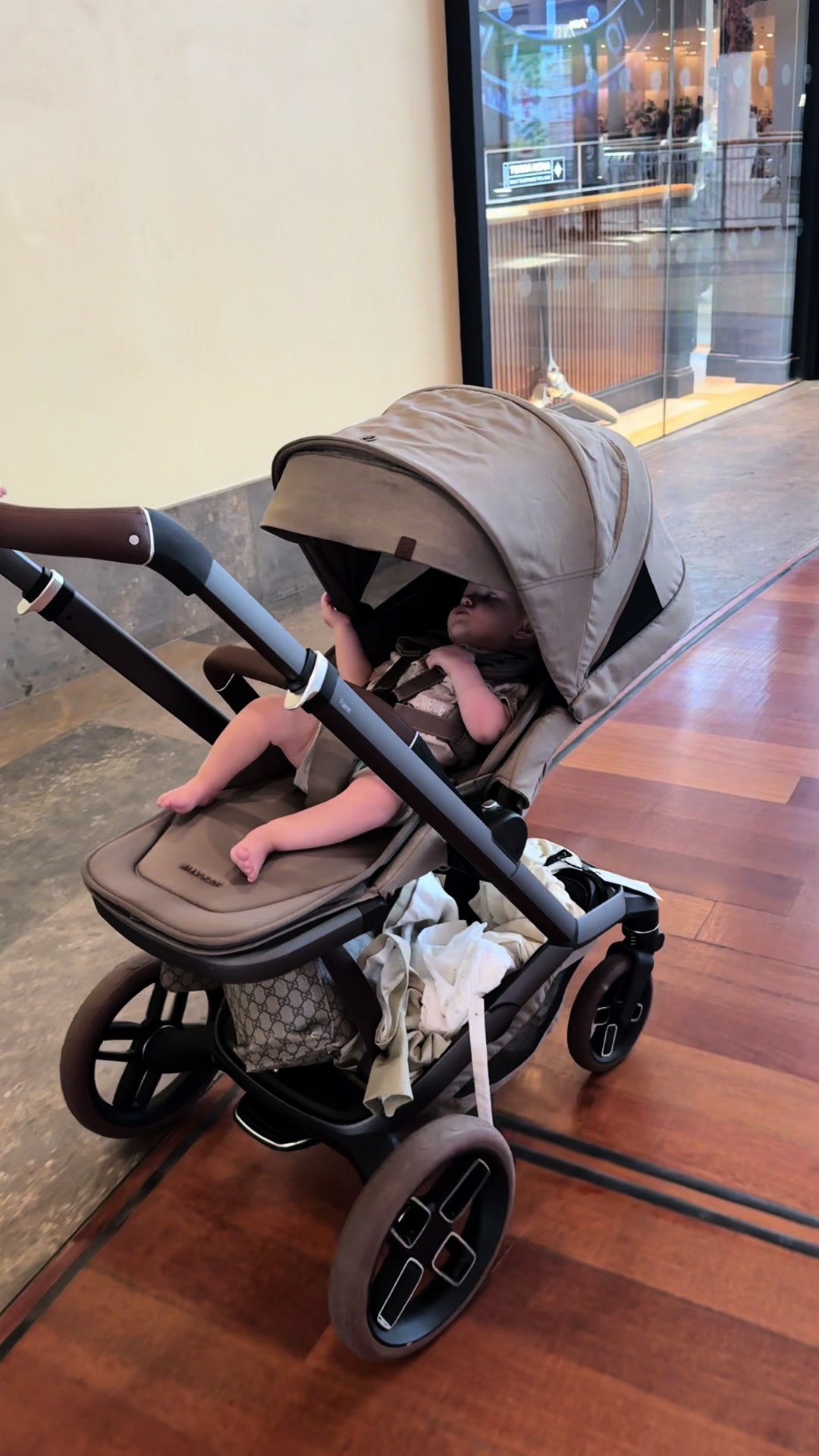 TikTok post by @erinbowyer_ for Maxi-Cosi. Caption reads: Spend the day with us and our @Maxi-Cosi_EU fame....