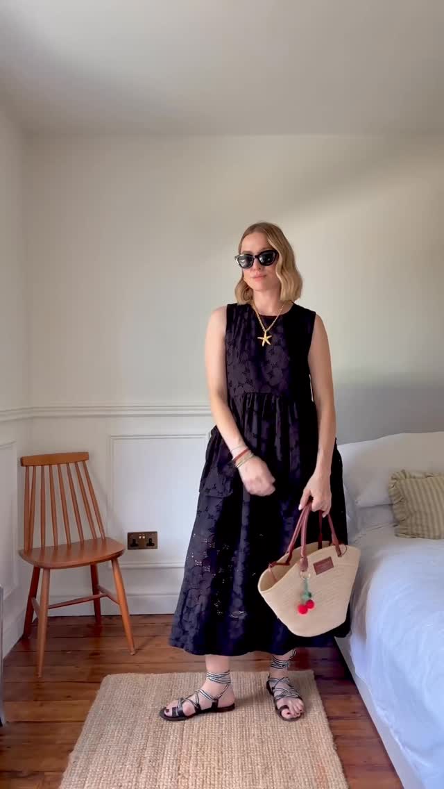 Instagram post by an influencer for Beyond Nine. Caption reads: I’m in love with the new “The Darcy” dress from....