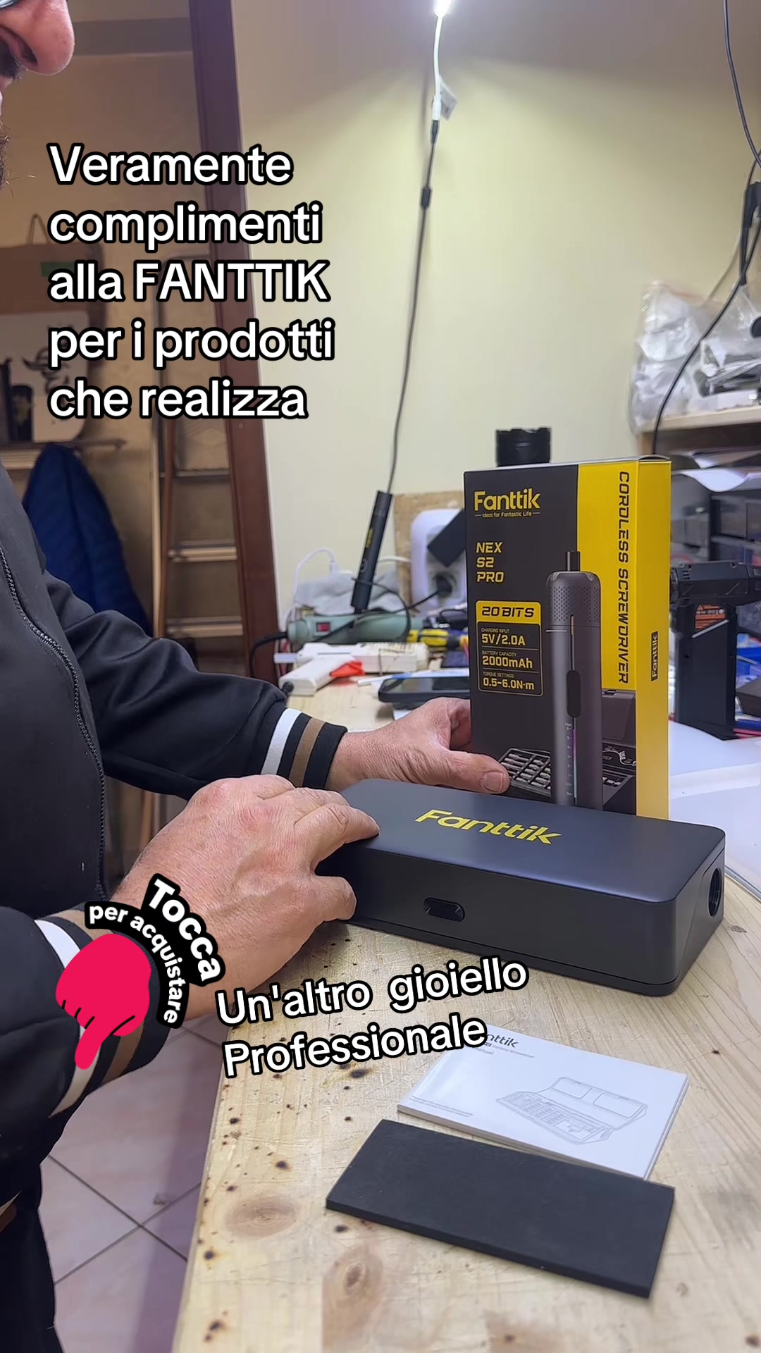 TikTok post by @daniele_fauci for Fanttik. Caption reads: #tiktokshop @Fanttik .