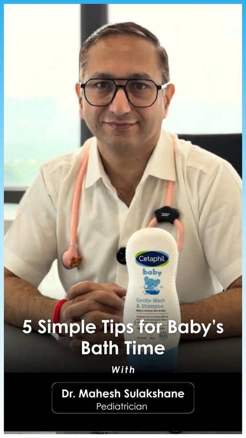 Instagram post by @dr.sulakshane for Cetaphil Baby. Caption reads: [...] drying and the right cleanser. 👶✨ Cetaphil....