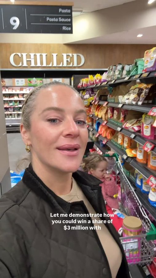 Instagram post by @ashpollard__ for Everyday Rewards. Caption reads: There’s a share of 3 million bucks to be won with....