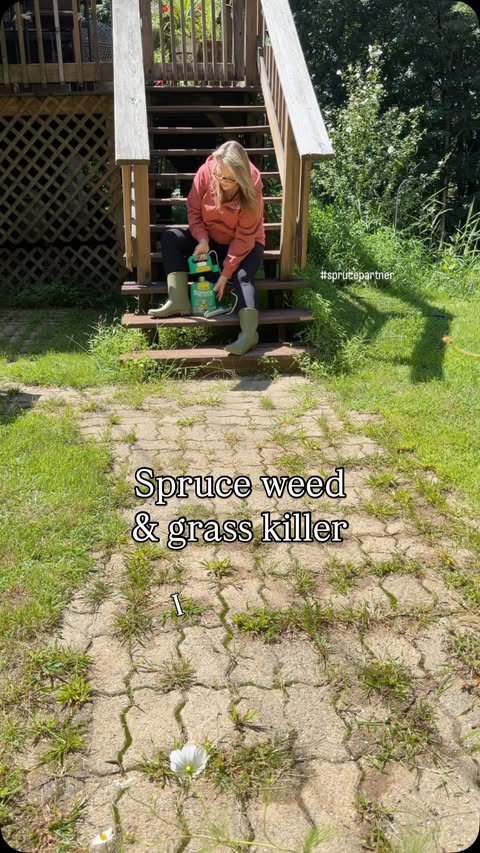 Instagram post by @mymountainretreat for Spruce. Caption reads: #SprucePartner #ad I may have ignored the weeds....